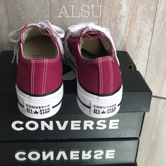 Converse Ctas Lift OX Classic Rhubarb🍷W AUTHENTIC - Picture 3 of 7